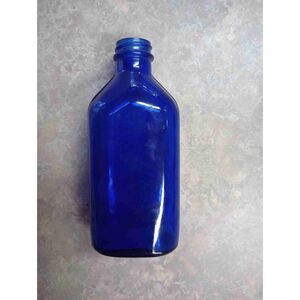 Vtg Phillips milk of magnesia Cobalt Blue Glass Screw Top Bottle Size 5 Inch